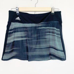 Adidas Skirted Short Set - Black & Turquois pattern, Size Medium/Large